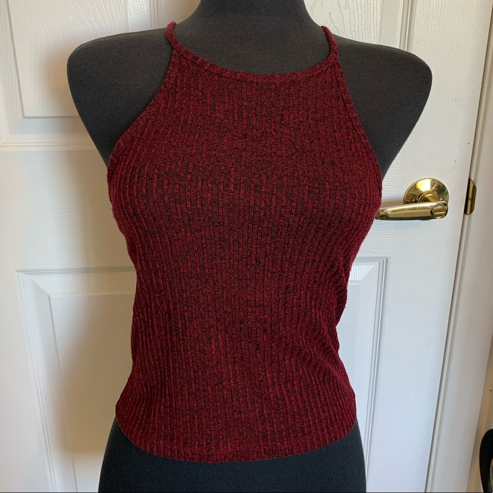 Urban Episode Burgundy Halter Tank